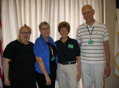 Left to right:  Jan Blick, Lynn Harrington, Lottie Miller, Harold Harp