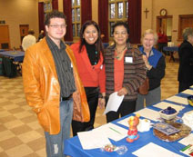 Nan Duncan, far right, with some of our guests