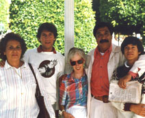 Georgia Deatrick with host family