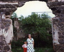 Nadine Williams with hosts child