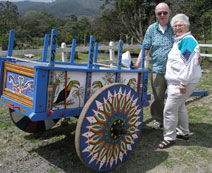 The Kellys with a Painted Ox Cart