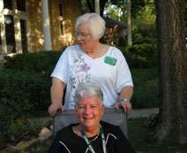 Nancy Murry, FFK President with Lea Truman (in front)