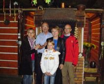 The Jacksons and their hosts