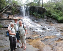 Bengt, Britt and host Kay