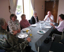 The Krobs with their host