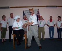 The wolf & Granny entertaining at the Farewell dinner