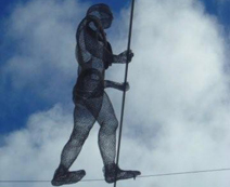 Sculpture in downtown Christchurch