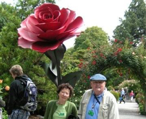 Leon and host Fiona in Botanical garden