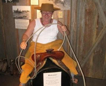 Verana riding the bull