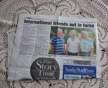 Wow!  We made the papers