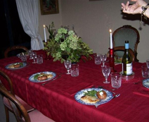 Dudecks dinner with their hosts