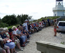 Hearing the story of the lighthouse