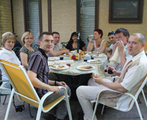 Welcome dinner at the Woods