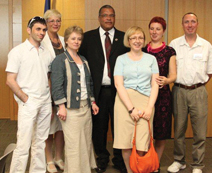 A few Russians with Wichita mayor Carl Brewe