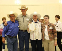 Lynn and Susan Harrington with their hosts