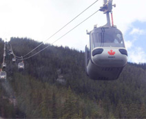 Banff gondola we took up Sulphur Mountain