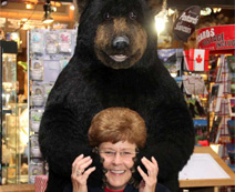 Lottie gets a bear hug!
