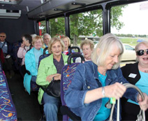 On the bus to Drumheller